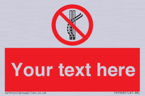 Custom prohibition Do not leave the tow track